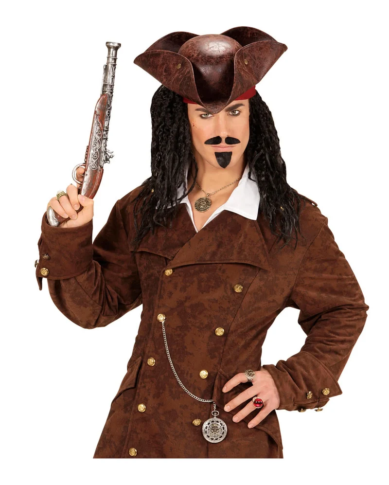 Metall Piratenring mit Totenkopf