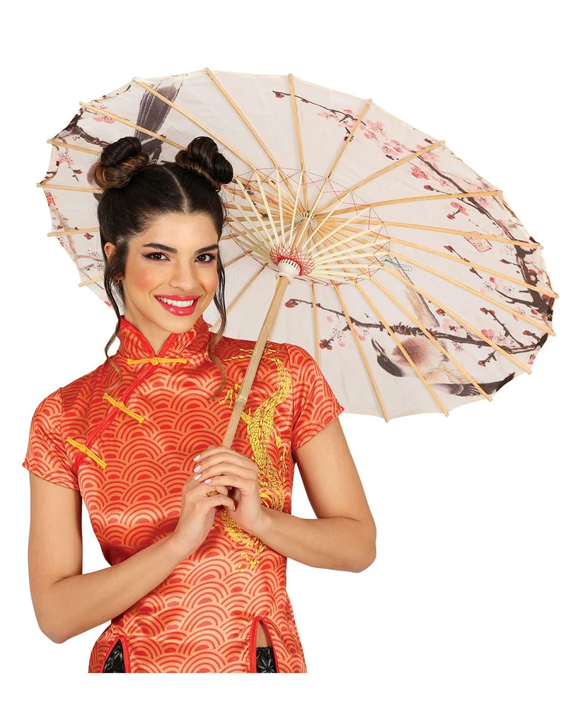 Asiatischer Reispapier Sonnenschirm