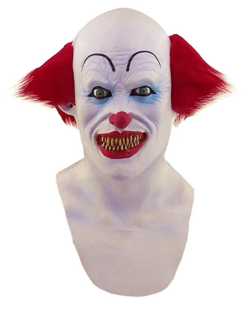 Horror Clown Maske mit Brustteil