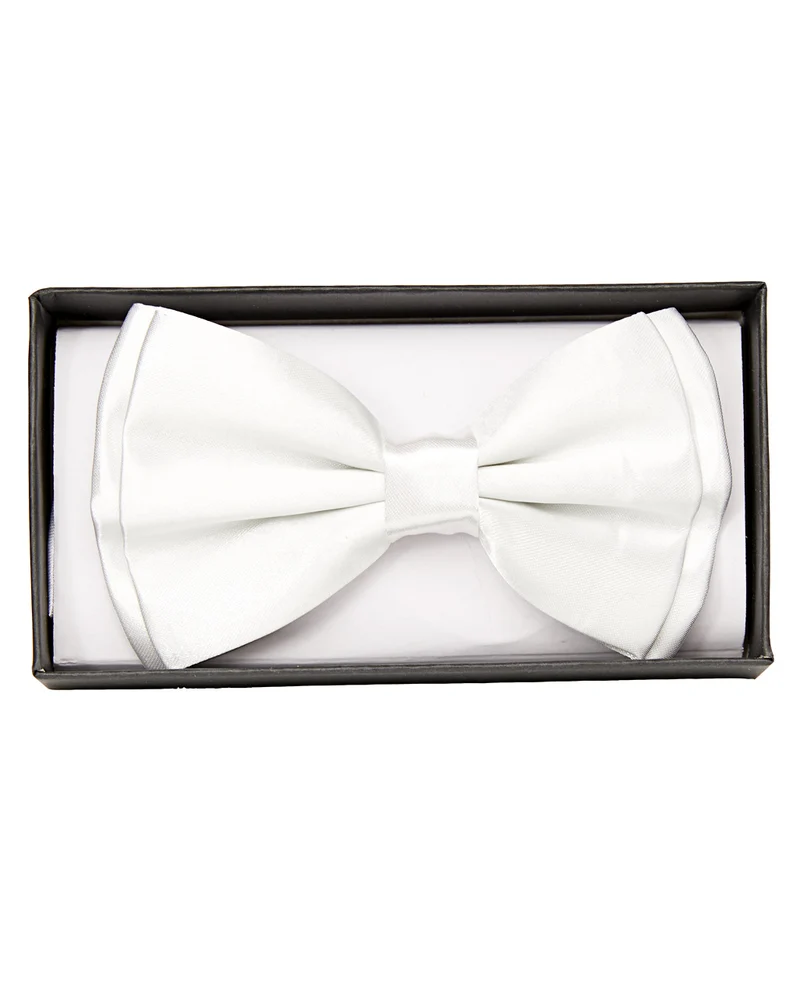 Satin Fliege Deluxe weiß