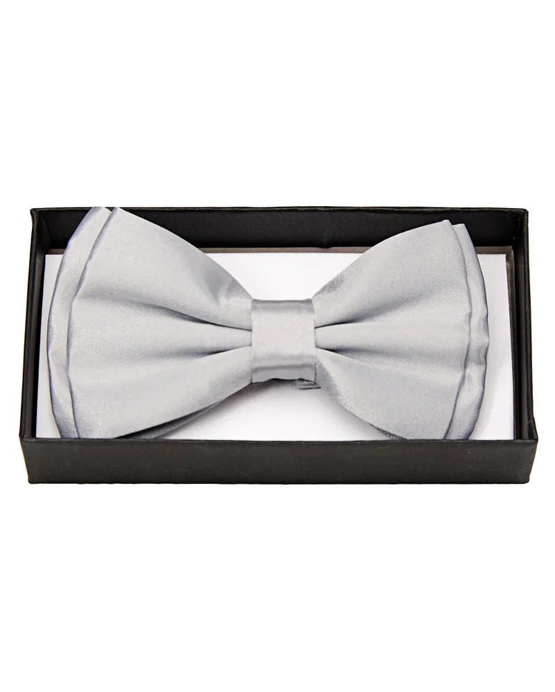 Satin Fliege Deluxe silber