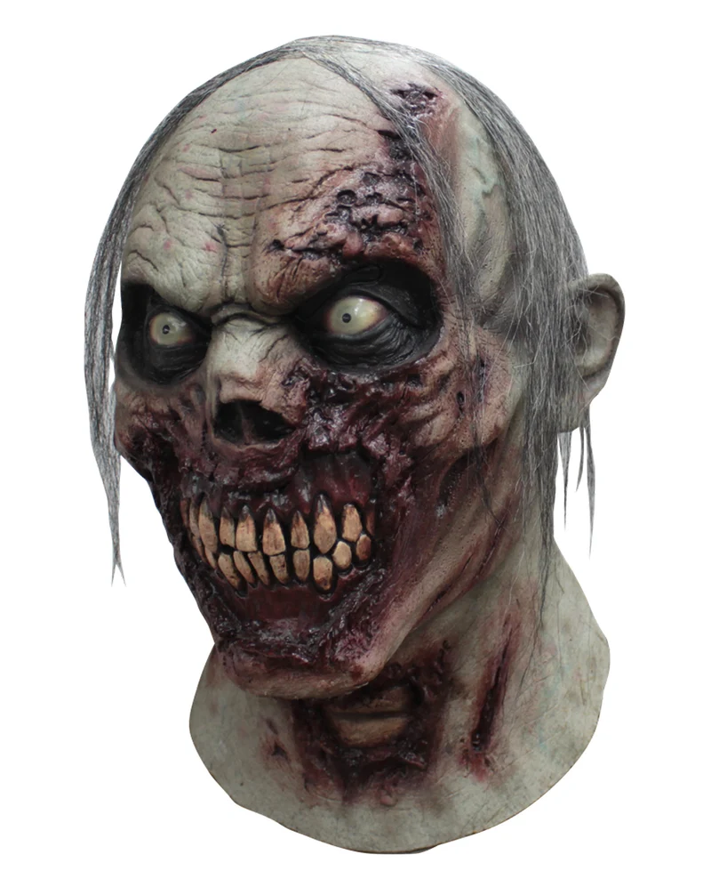 Zombie Maske mit Haaren