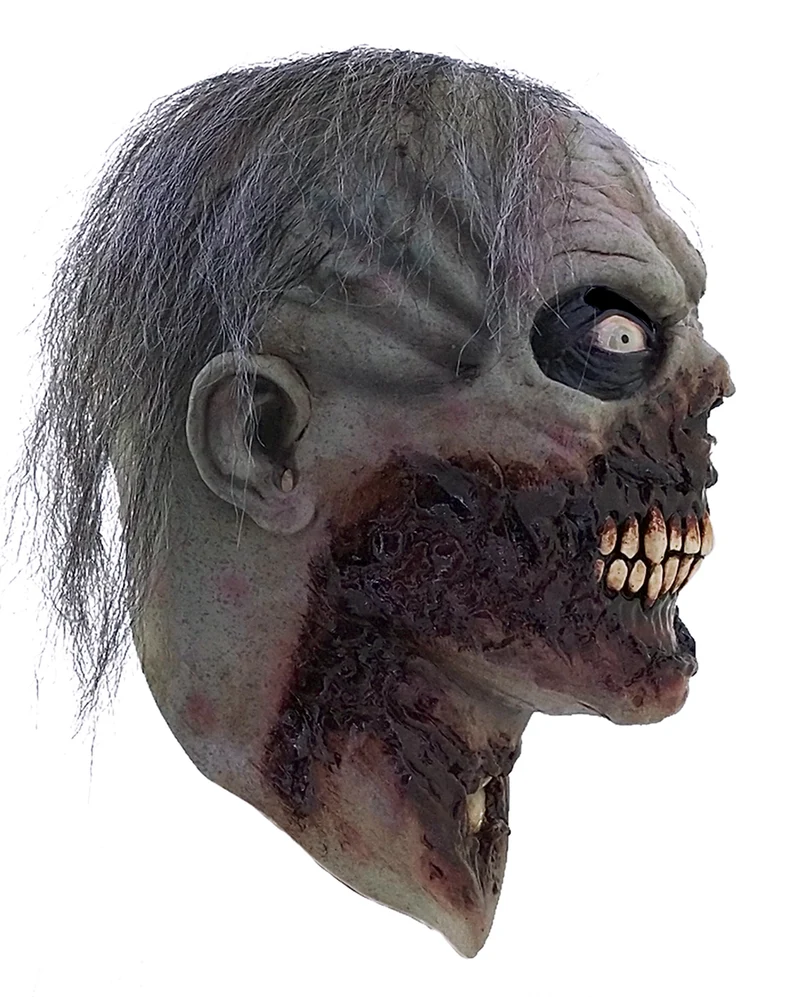 Zombie Maske mit Haaren