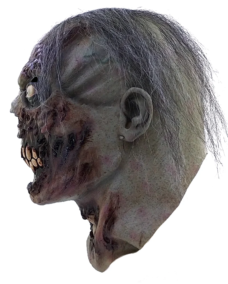 Zombie Maske mit Haaren