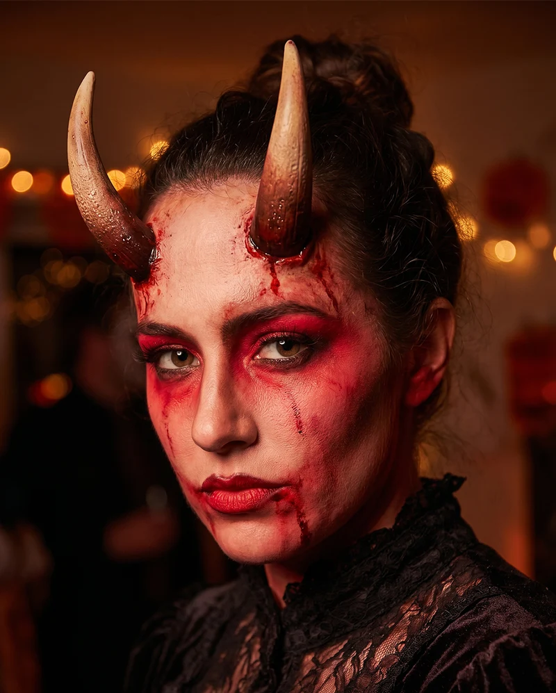 Dark Devil Hörner Applikation