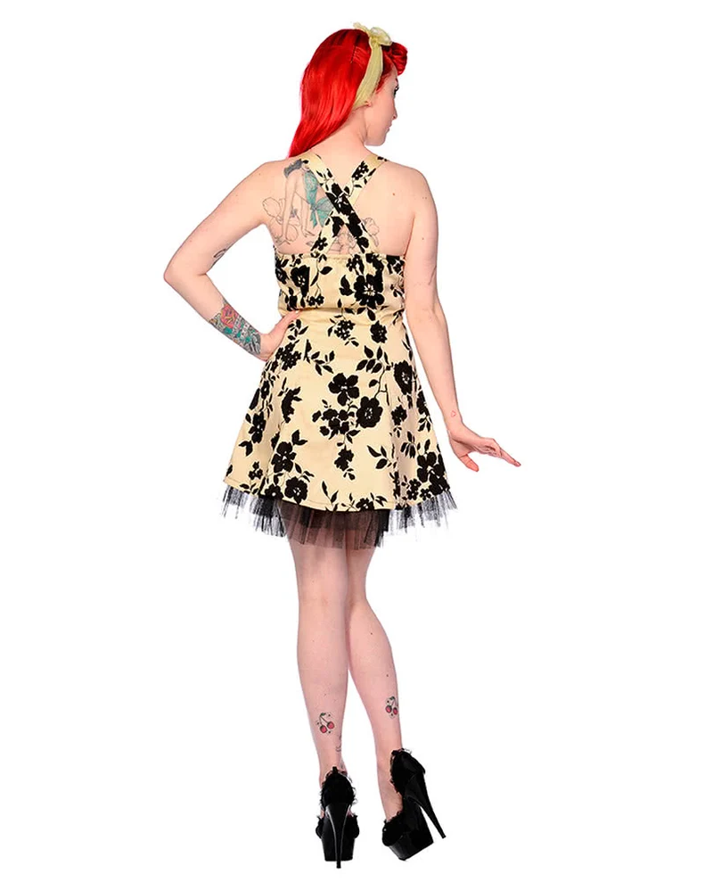 Neckholder Kleid mit Blumen