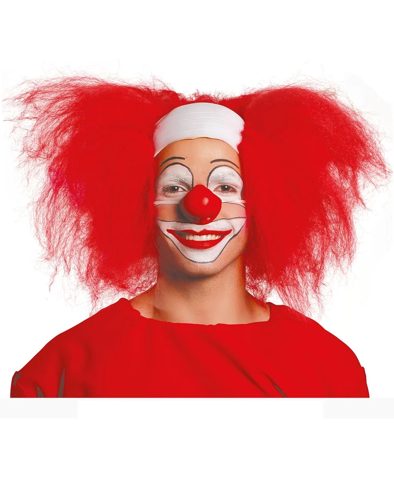 Clowns Perücke mit Halbglatze