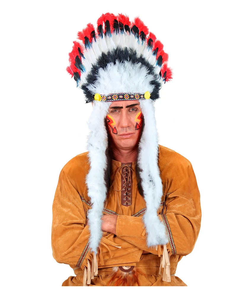Indianerhäuptling Federkopfschmuck