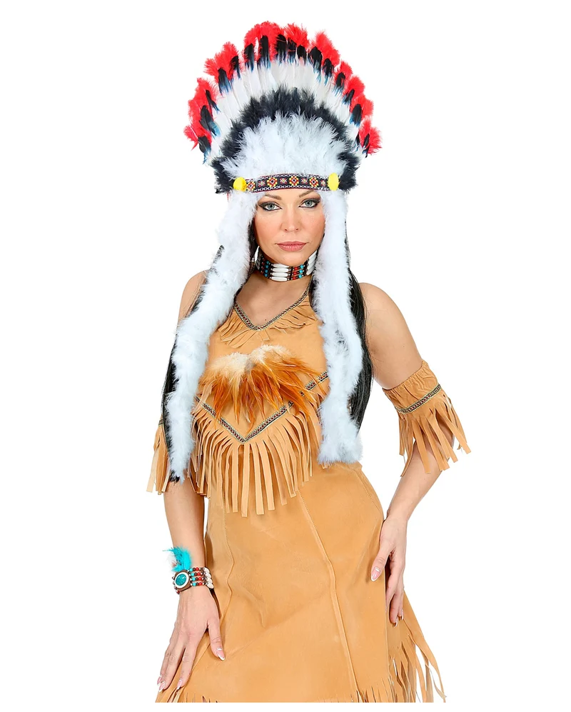 Indianerhäuptling Federkopfschmuck