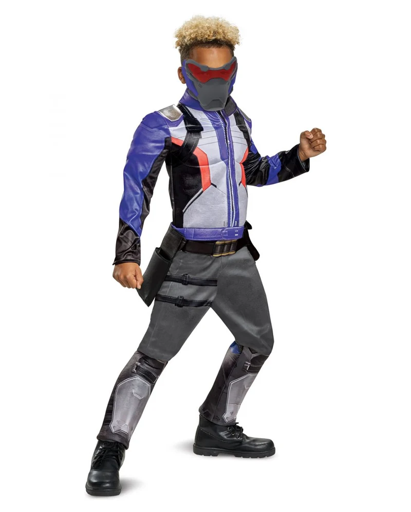 Overwatch Kinder Muskelkostüm Soldier 76