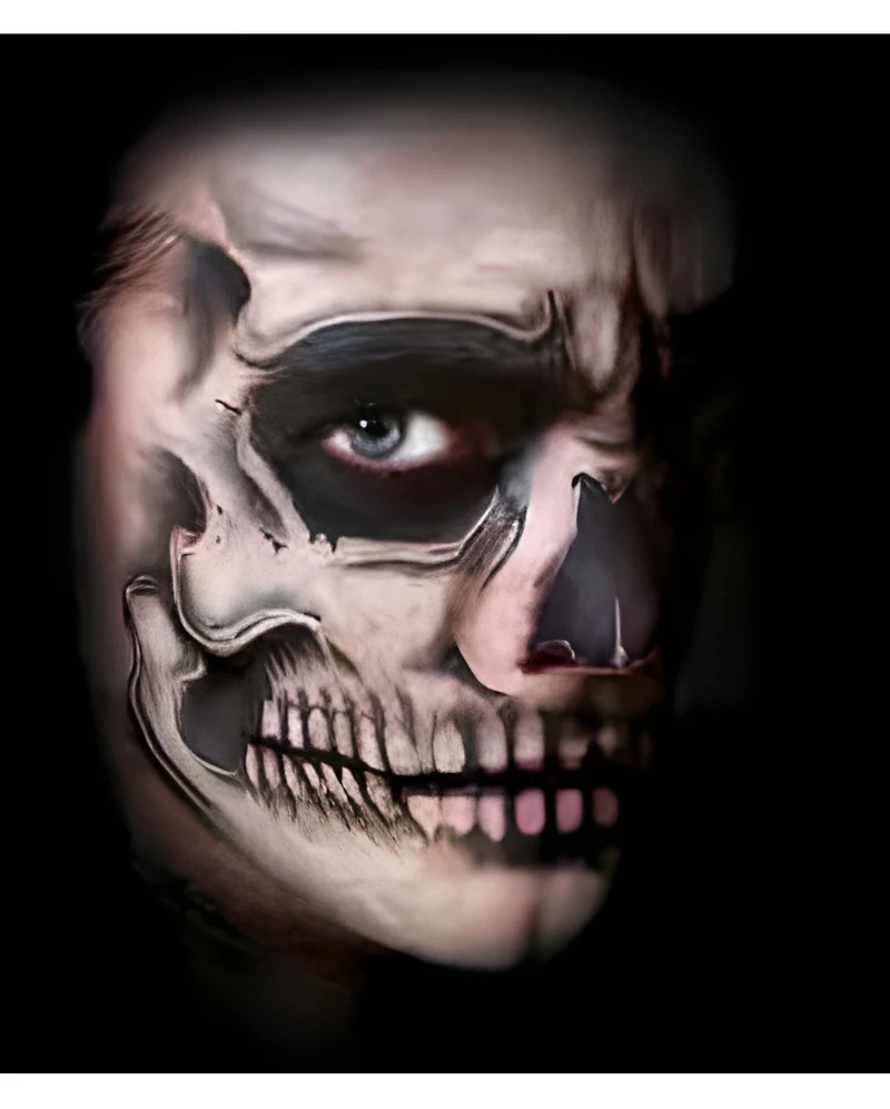 Skull Face Tattoo