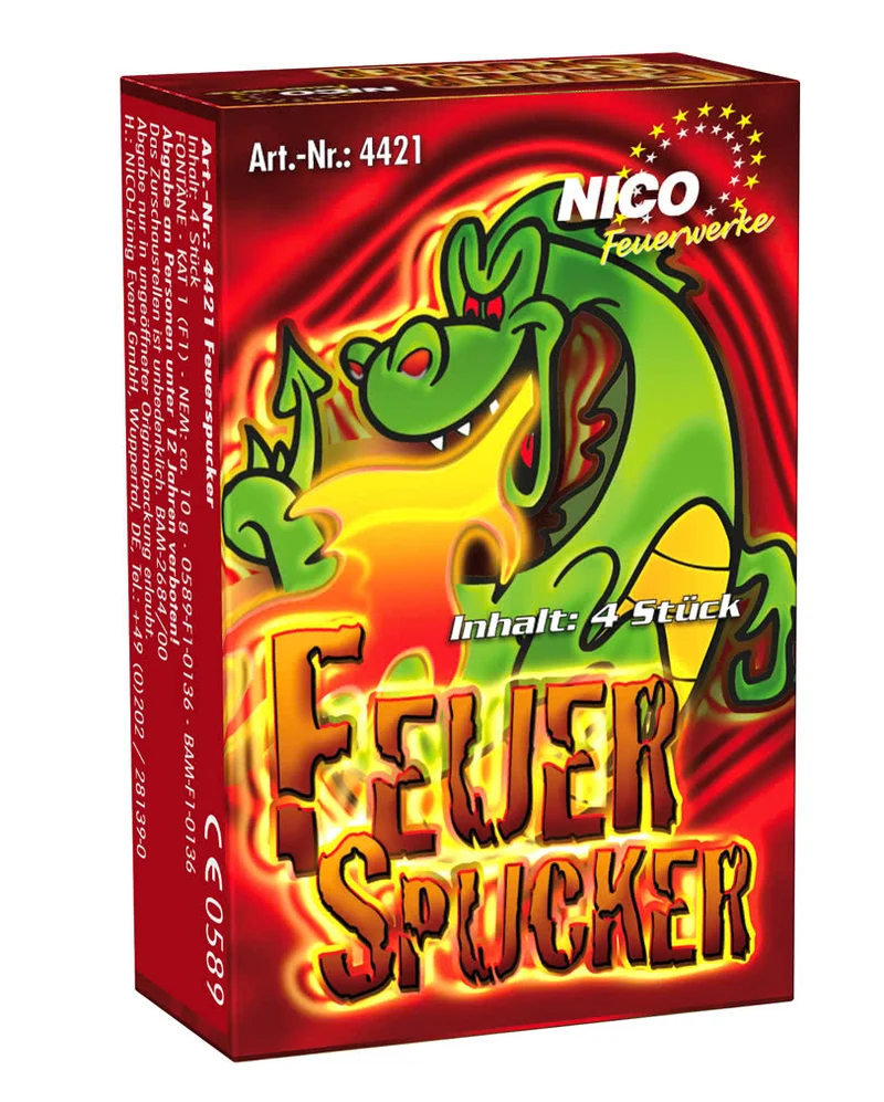 Feuerspucker 4er-Schachtel