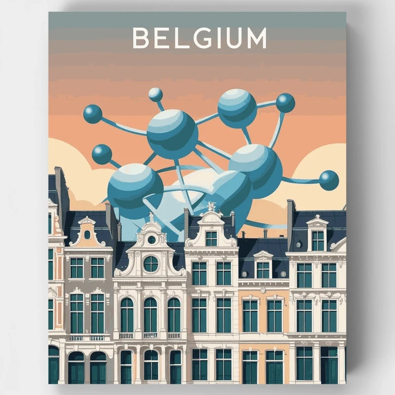 Belgium - Paint by Numbers Kit
