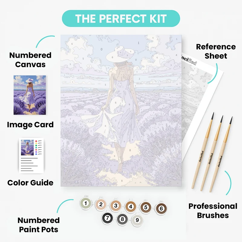 Lavender Field Dreams - Paint by Numbers Kit