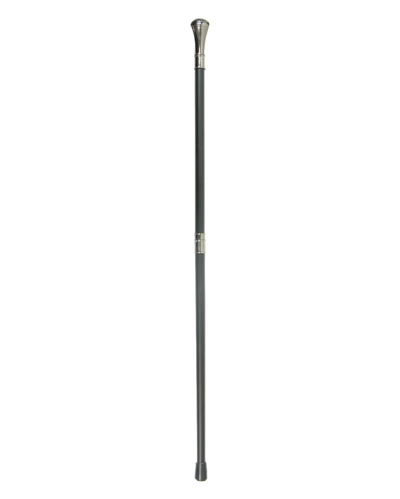 Gehstock mit silbernem Fledemaus Knauf