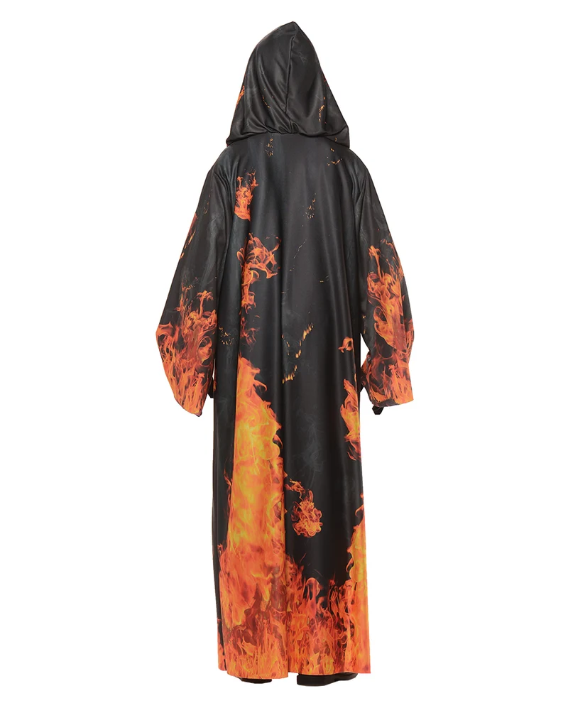 Flammen Skelett Robe