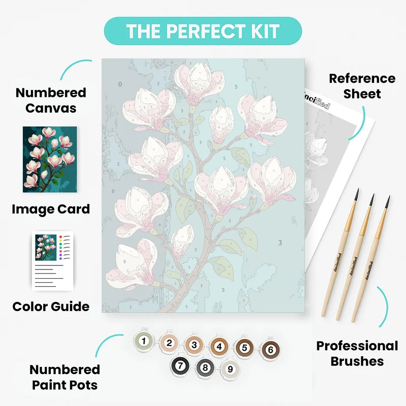 Magnolia Branch - Paint by Numbers Kit