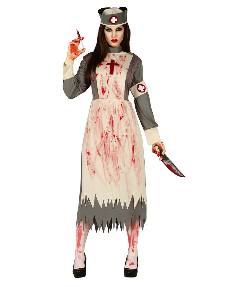 Zombie Lazarettschwester Kostüm