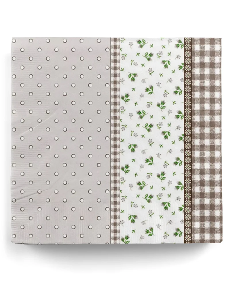 Einwegservietten Frühling taupe 20 St.