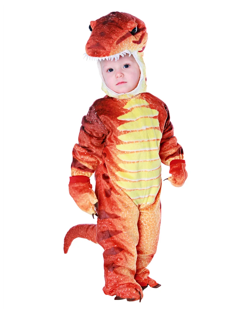 T-Rex Kleinkinderkostüm Rot