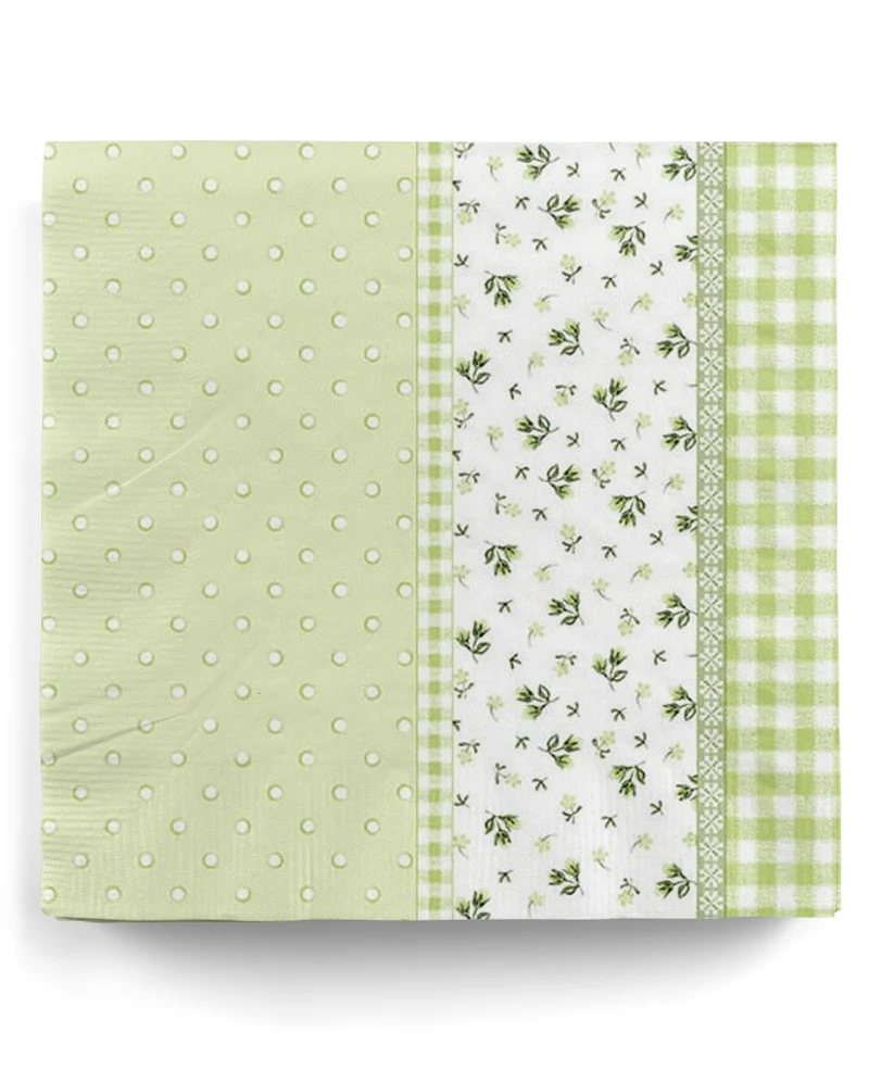 Einwegservietten Frühling grün 20 St.