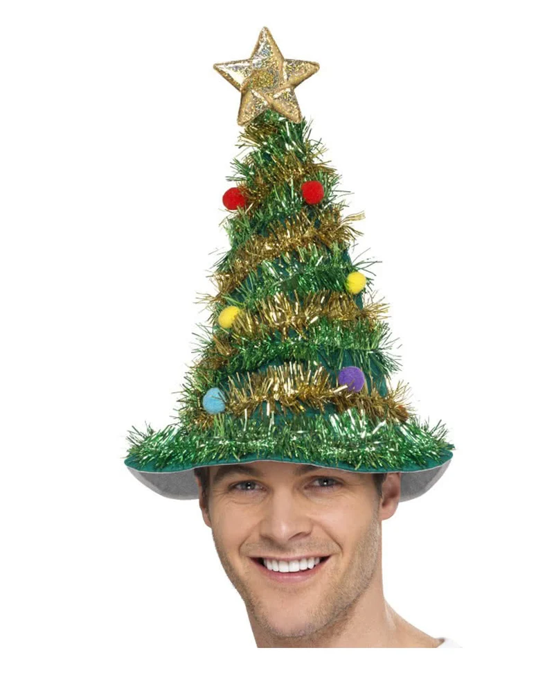 Weihnachtsbaum Hut mit Lametta