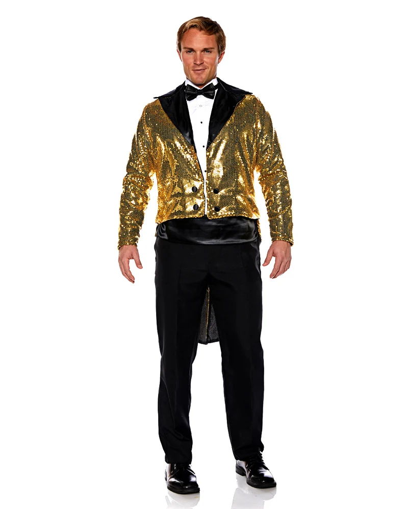 Pailletten Frack gold