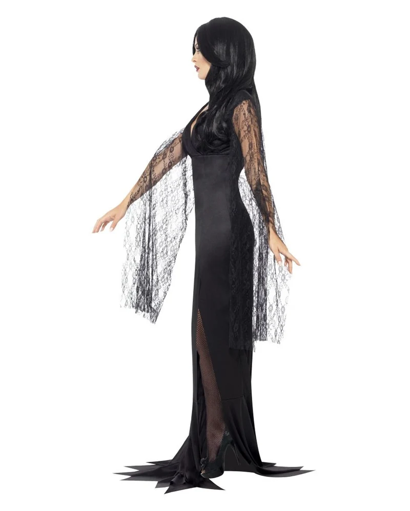 Verführerisches Morticia Kleid