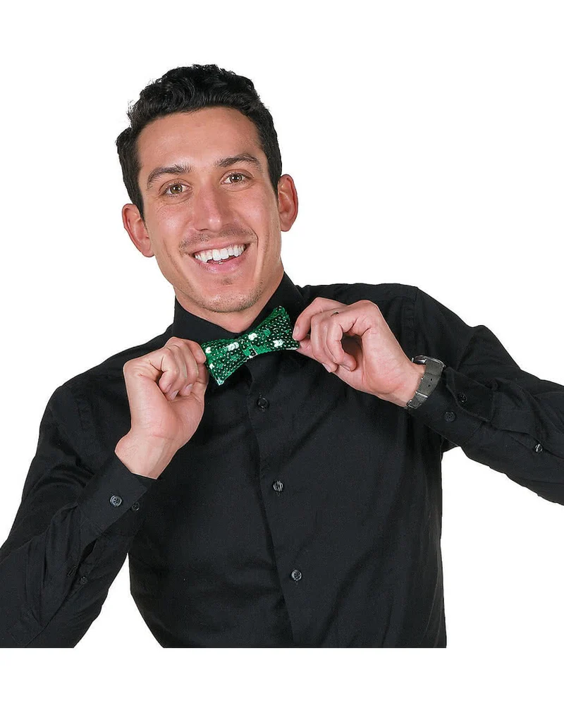 St. Patrick's Day Pailletten Fliege