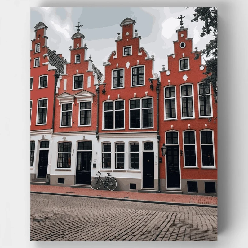 Dutch Canal Houses - Paint by Numbers Kit