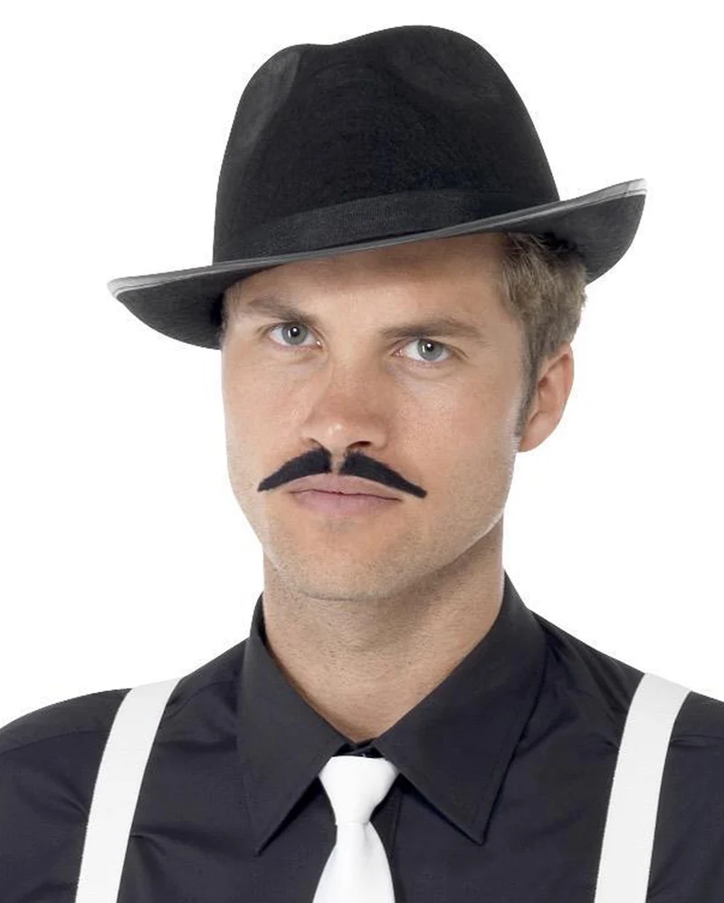 Schwarzer Mafiosi Bart