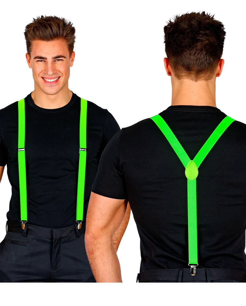 Hosenträger Neongrün