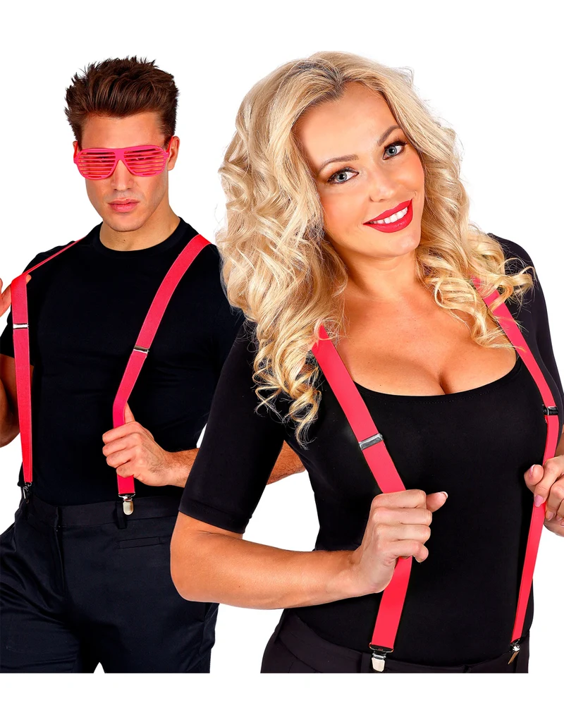 Hosenträger Neonpink