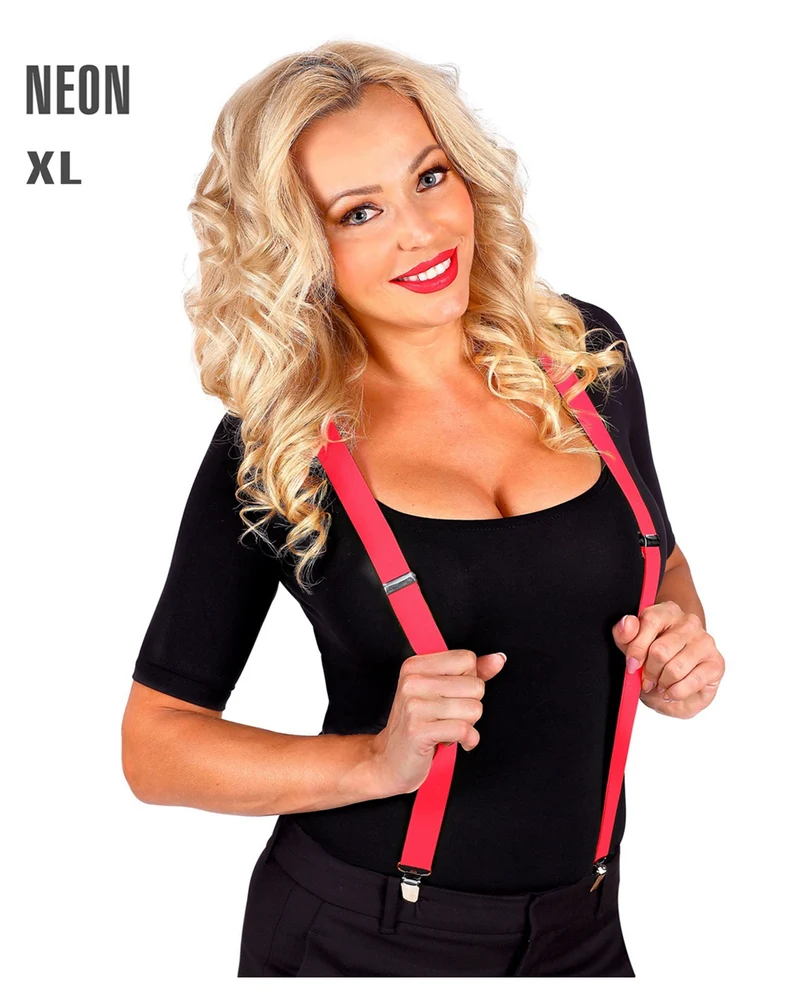Hosenträger Neonpink