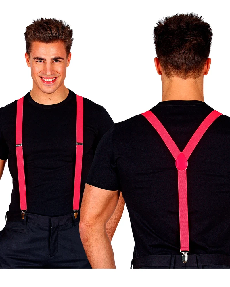 Hosenträger Neonpink