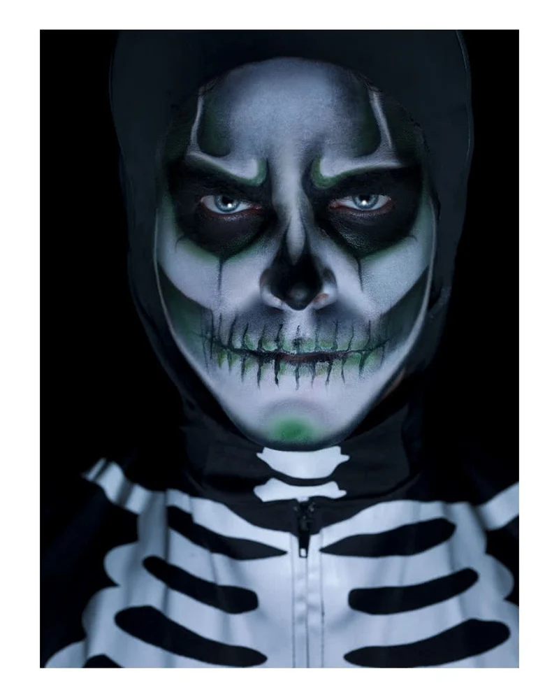 Glow In The Dark Skeleton Make Up
