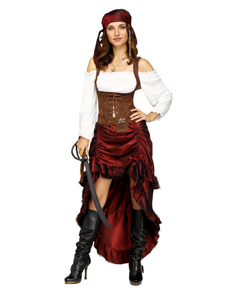 Sexy Piratenkönigin Damenkostüm