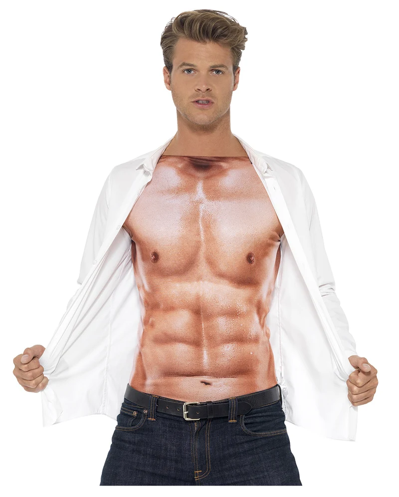 Realistisch wirkendes Muskel-Shirt