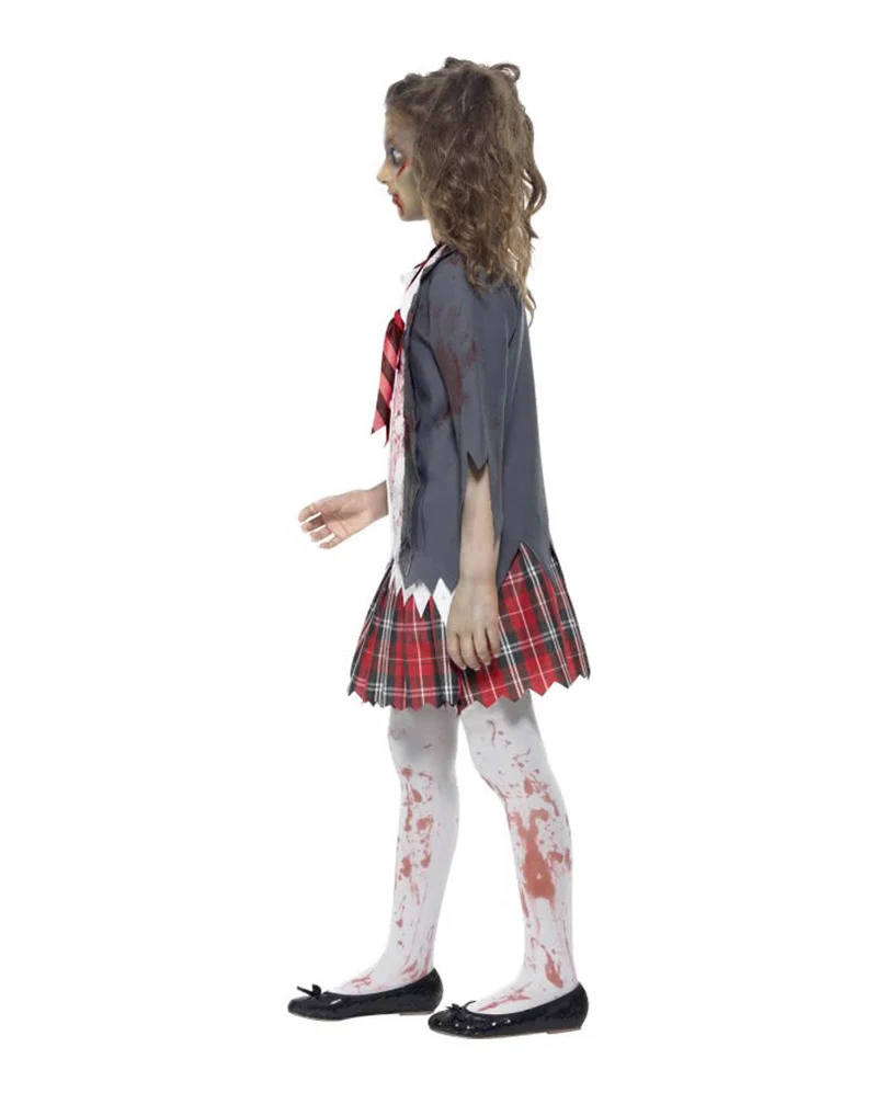 Zombie Schulmädchen Kinder & Teen Kostüm