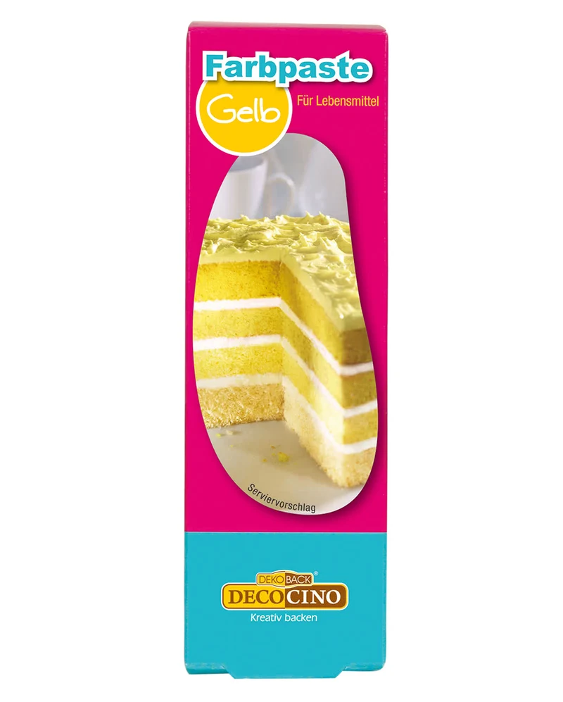 Gelbe Lebensmittelfarbe