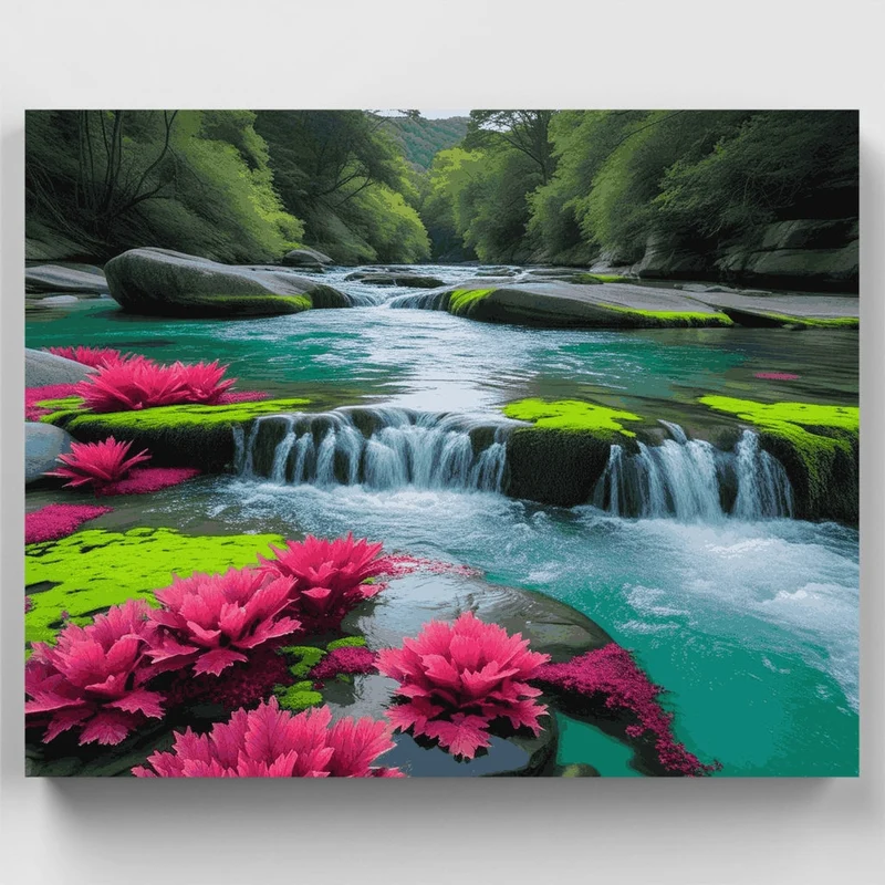 Enchanted Forest Stream - Paint by Numbers Kit