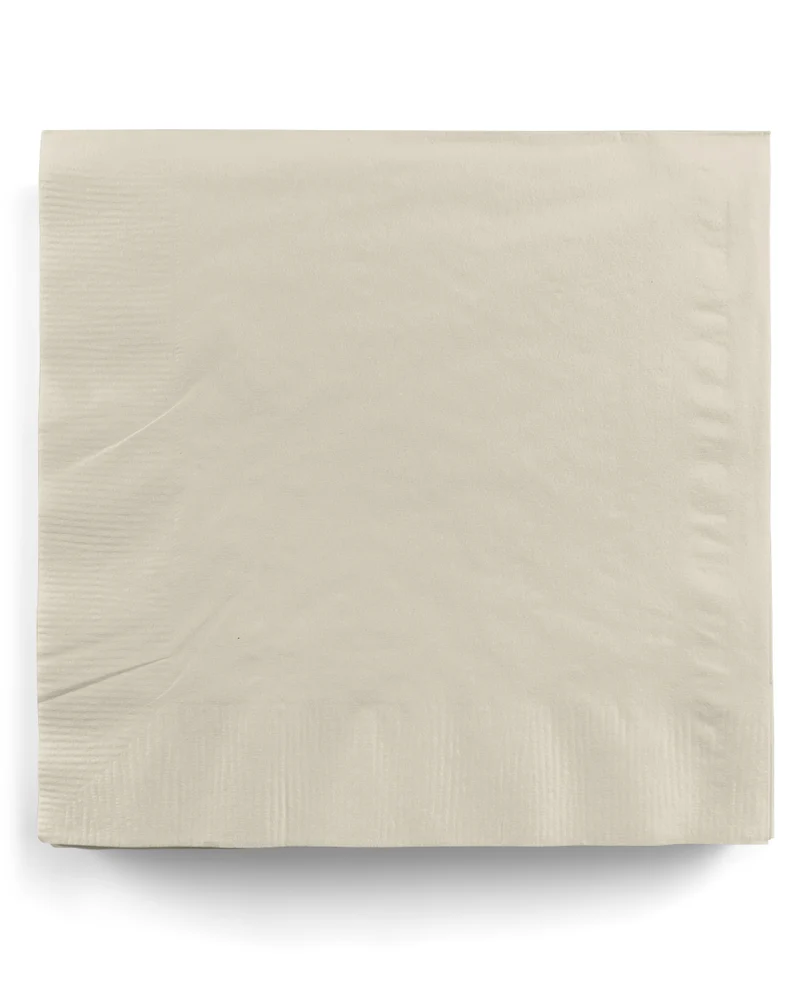 Cremefarbene Papierservietten 20 St.