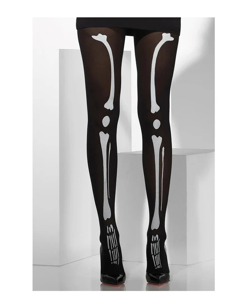 Skelett Knochen Strumpfhose