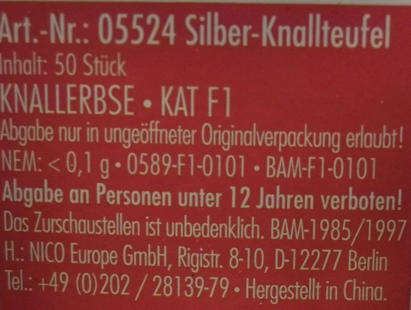 Silber Knallteufel 50 St.