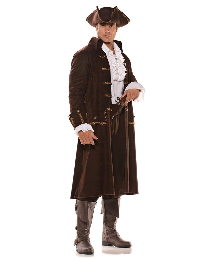Braunes Piratenkapitän Kostüm