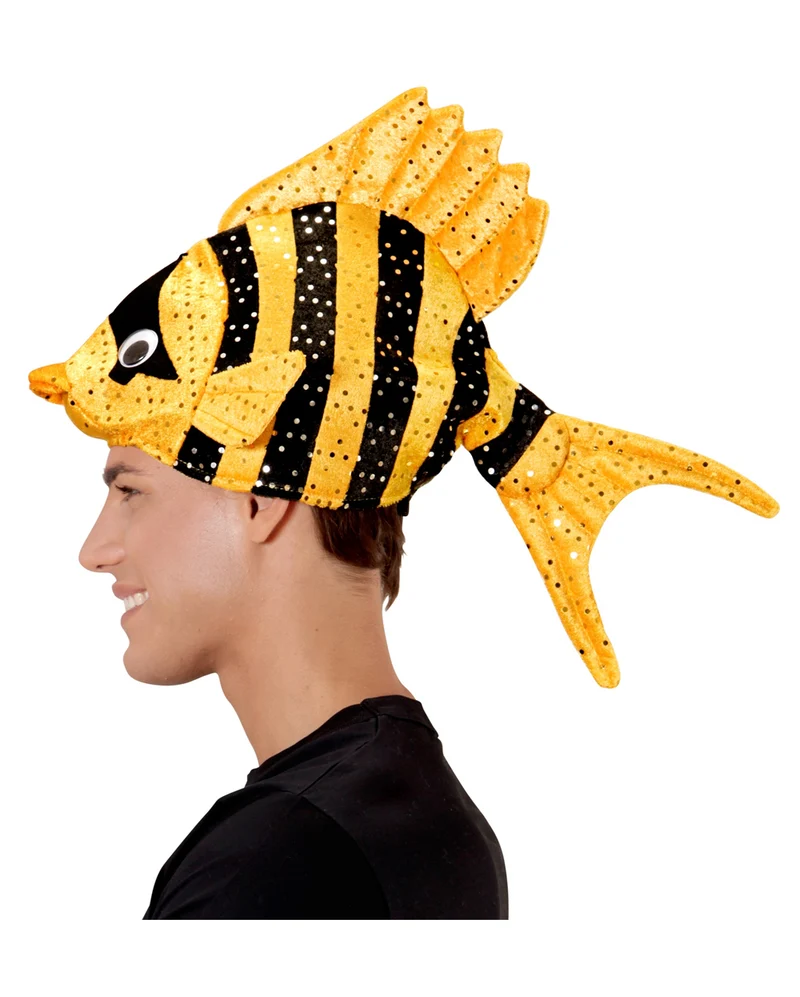 Exotischer Fischhut Orange