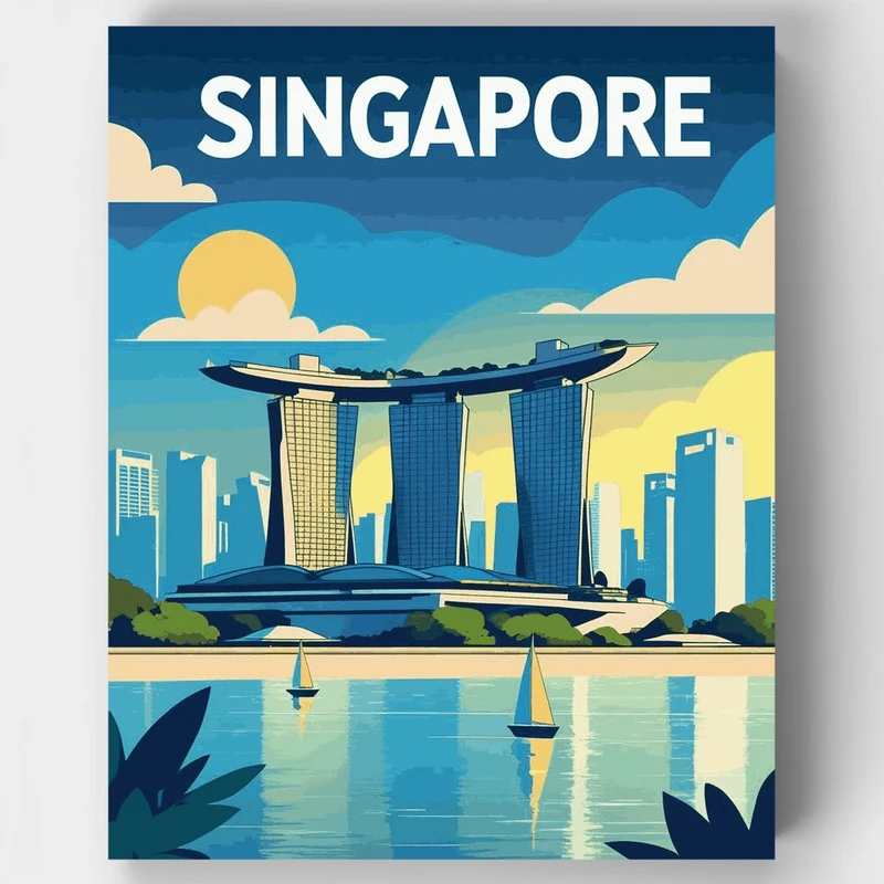 Singapore - Paint by Numbers Kit