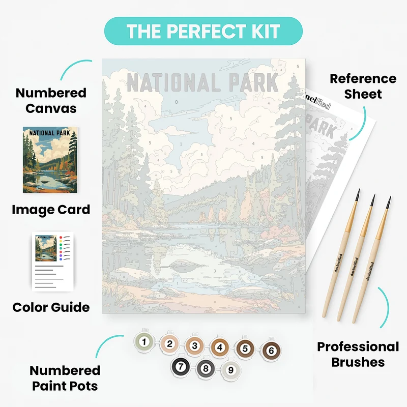 National Park - Paint by Numbers Kit