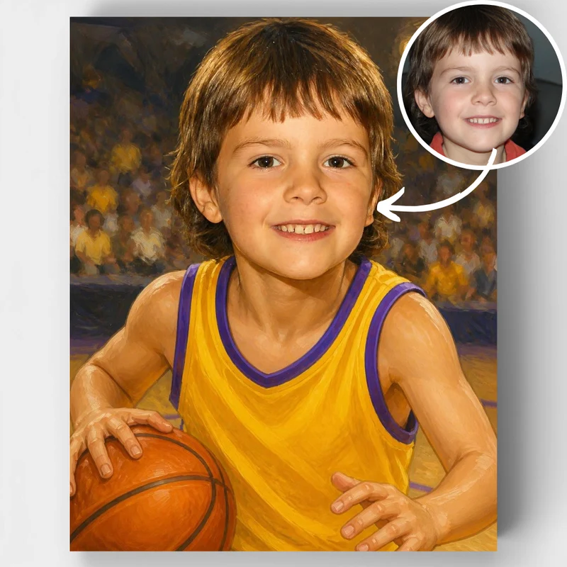 Basketball Player - Custom Paint by Numbers Kit