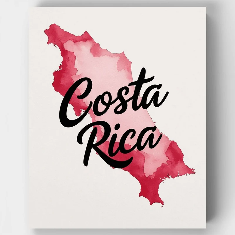 Costa Rica - Paint by Numbers Kit